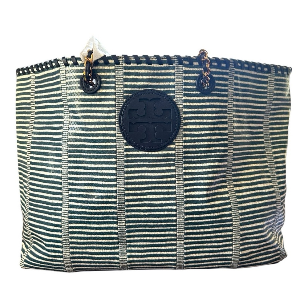 Tory Burch Tote Navy & White - Picture 3 of 16